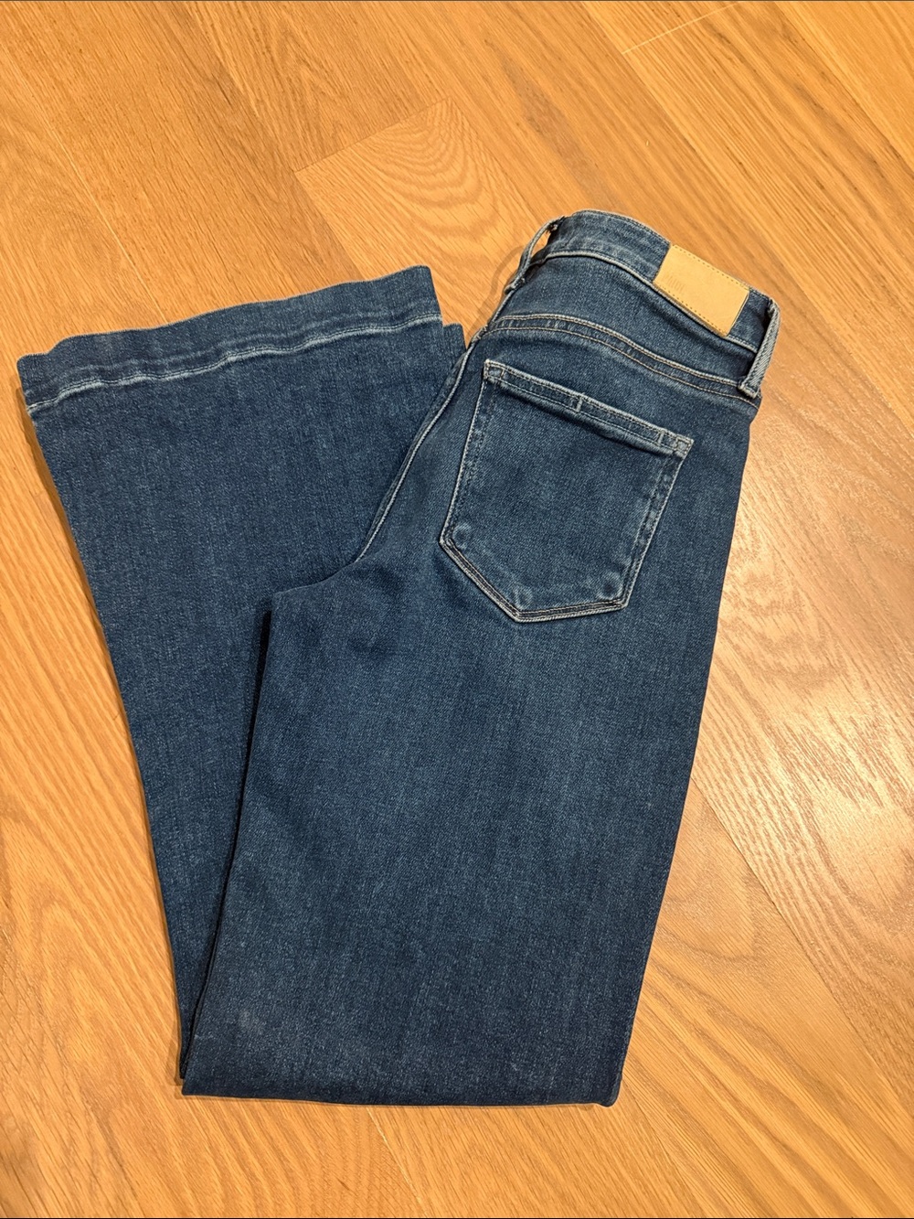 PAIGE - Leenah Dark Blue Wide Leg Jeans